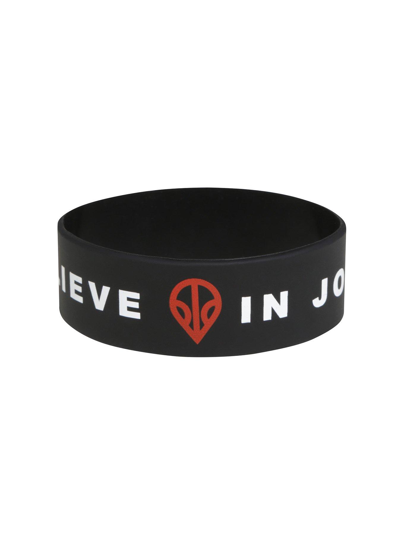 Twenty One Pilots I Believe In Josh Dun Rubber Bracelet, , alternate