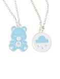 Care Bears Grumpy Bear Double Layer Necklace Set of 2 Rain Cloud Free Shipping 