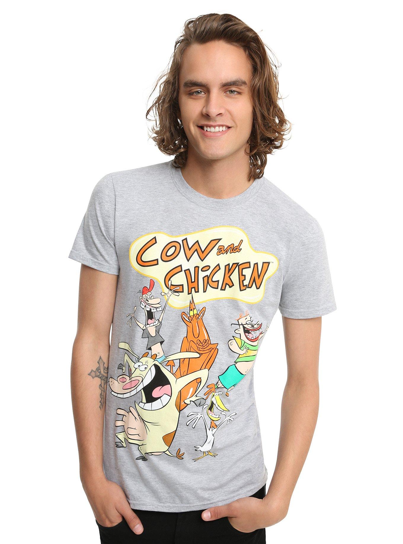 Cow And Chicken Group T-Shirt, , alternate
