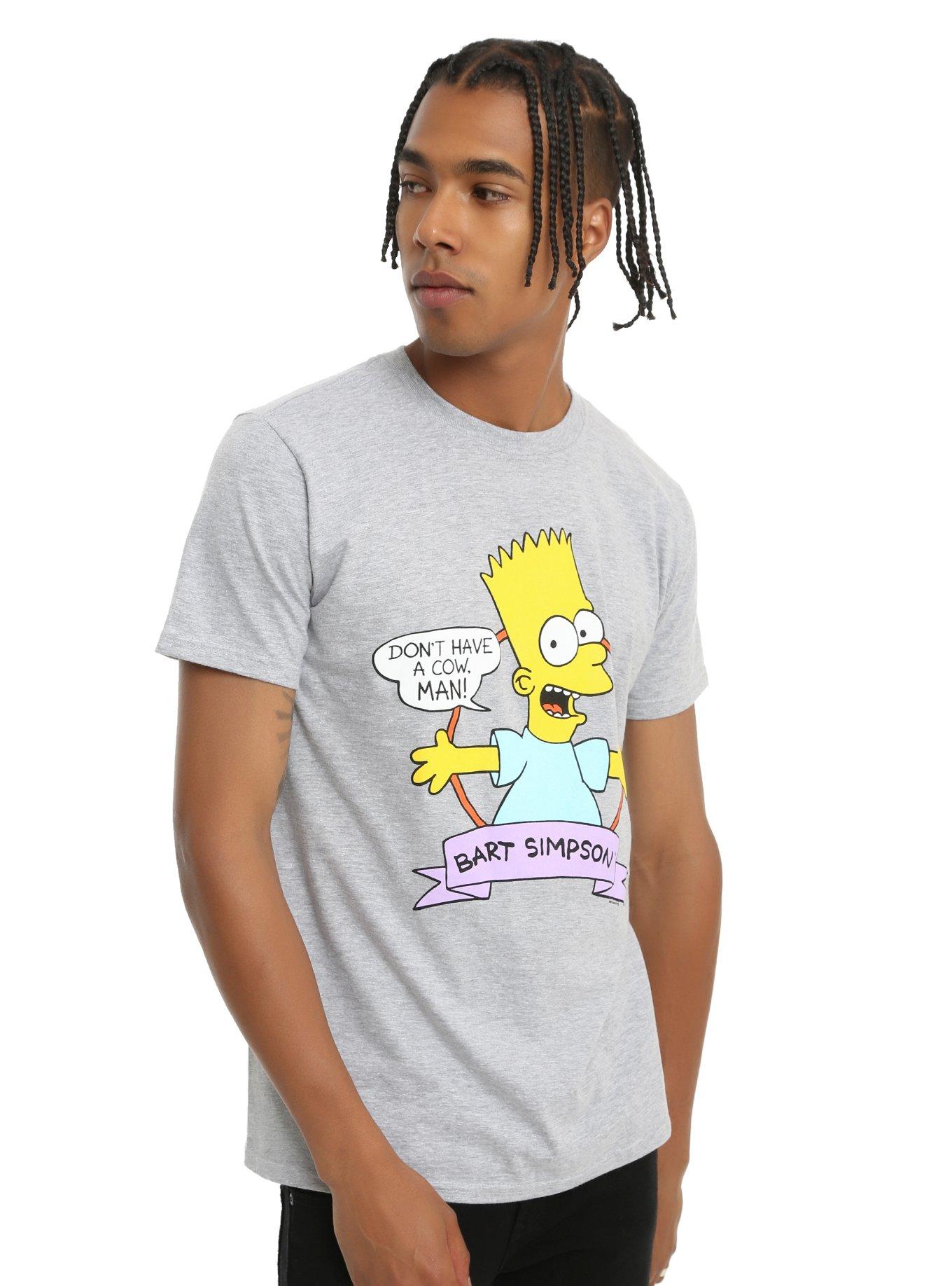 The Simpsons Bart Simpson Don't Have A Cow T-Shirt, , alternate