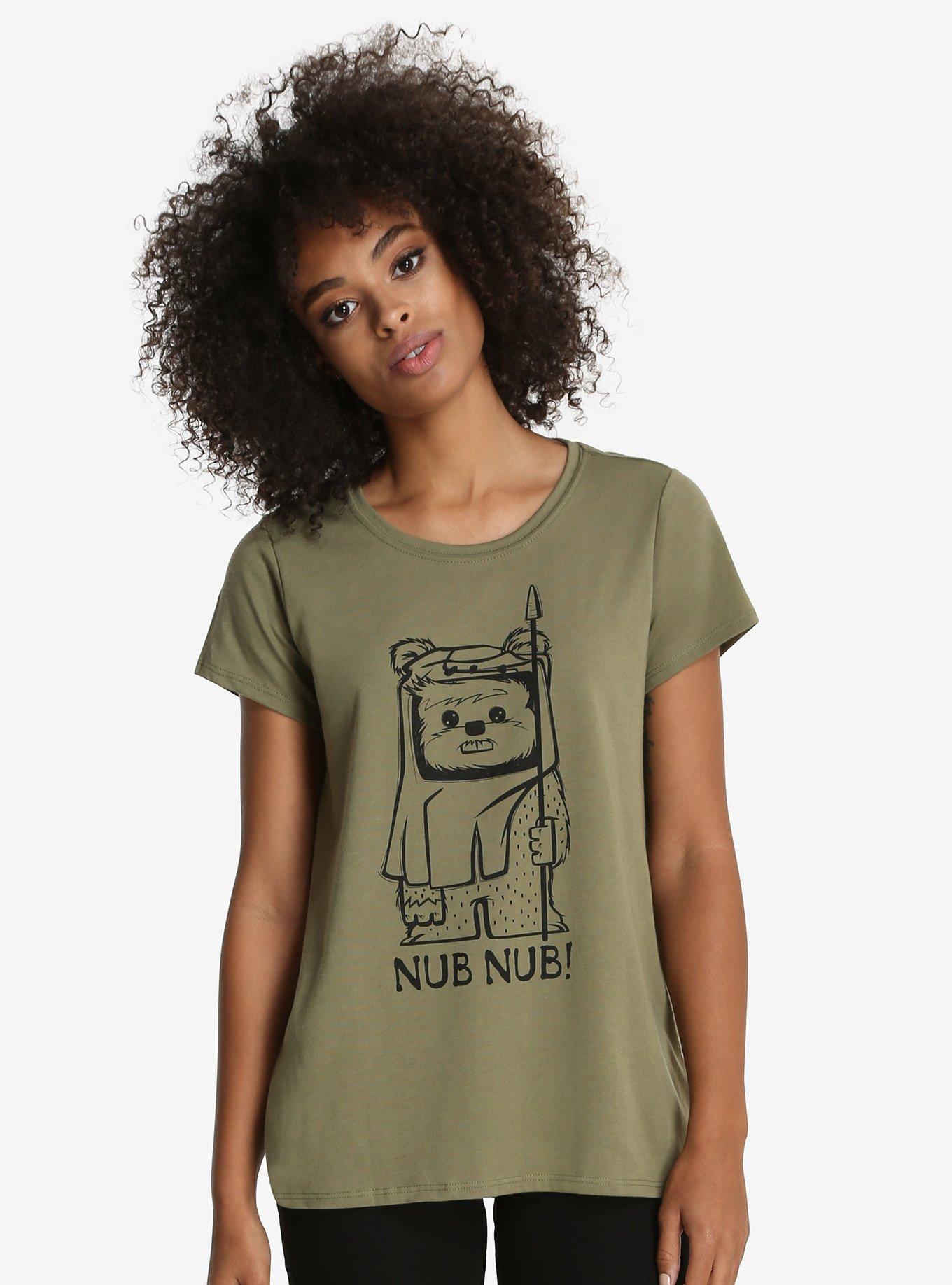 Her Universe Ewok Nub Nub Womens Tee, , alternate