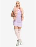 Pink Faux Fur Girls Vest, PINK, alternate