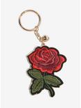 Embroidered Rose Key Chain, , alternate