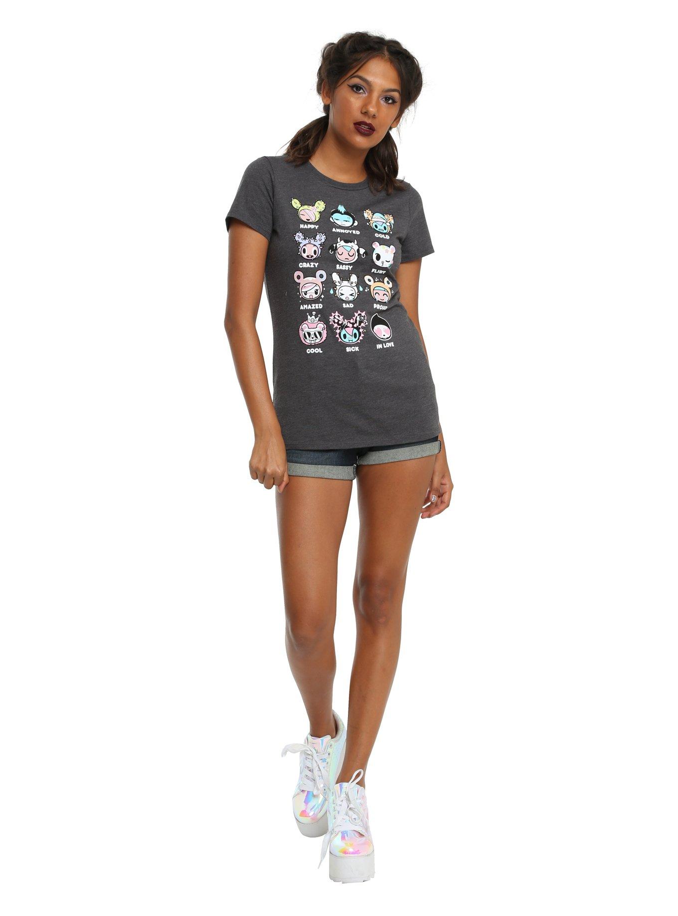 Tokidoki Character Emotions Girls T-Shirt, , alternate