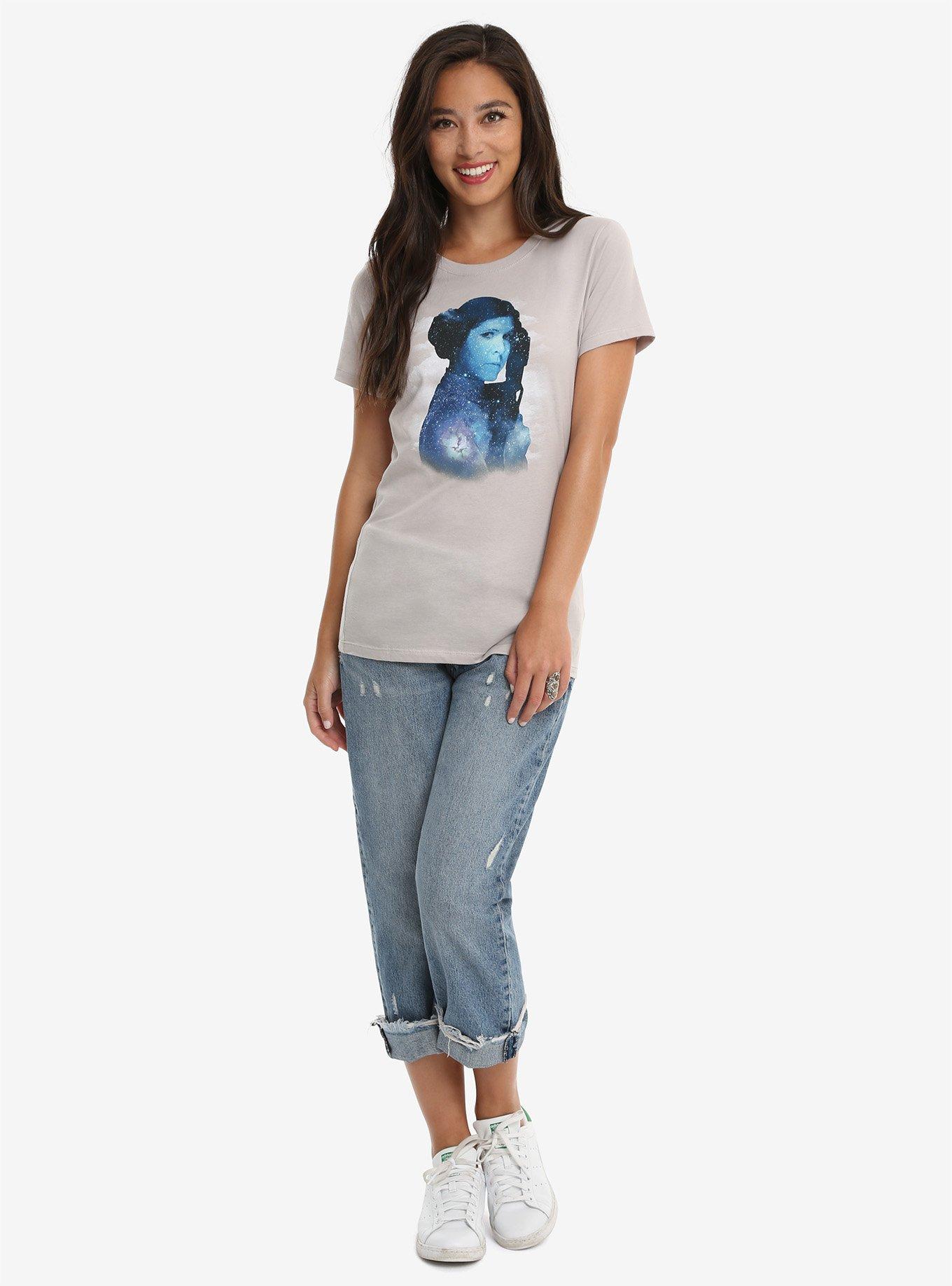 Star Wars Princess Leia Galaxy T-Shirt, , alternate