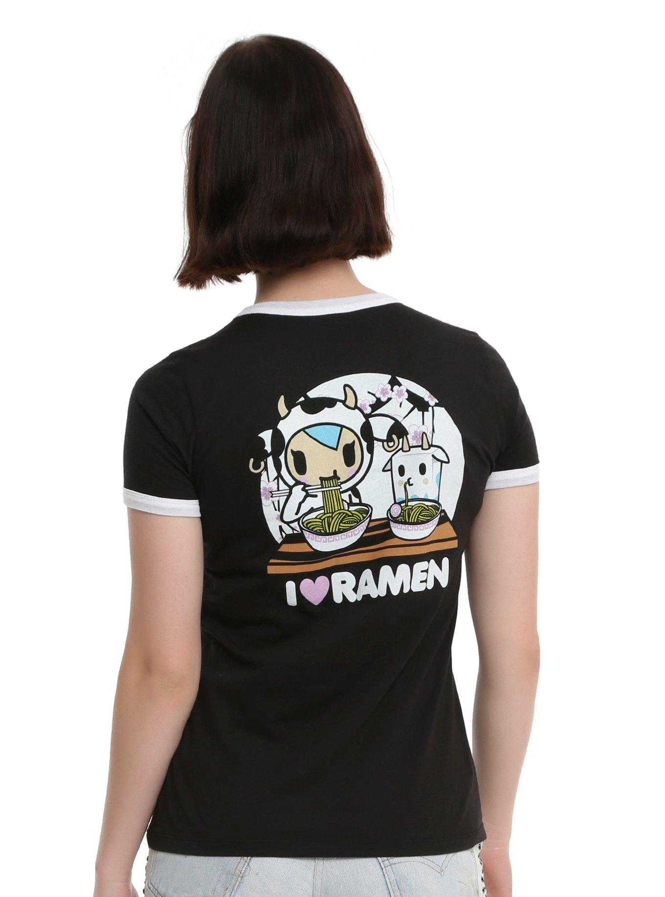 Tokidoki Love Ramen Girls Ringer T-Shirt, , alternate