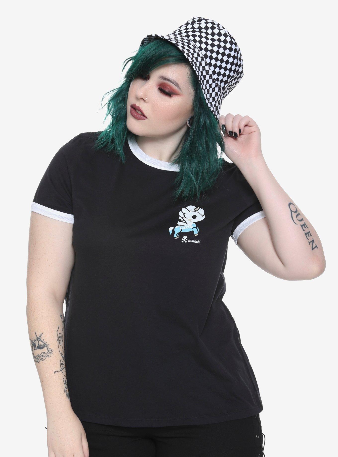 Tokidoki Love Ramen Girls Ringer T-Shirt Plus Size, , alternate