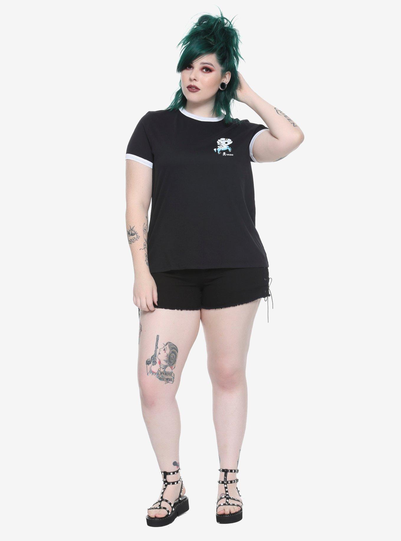 Tokidoki Love Ramen Girls Ringer T-Shirt Plus Size, , alternate