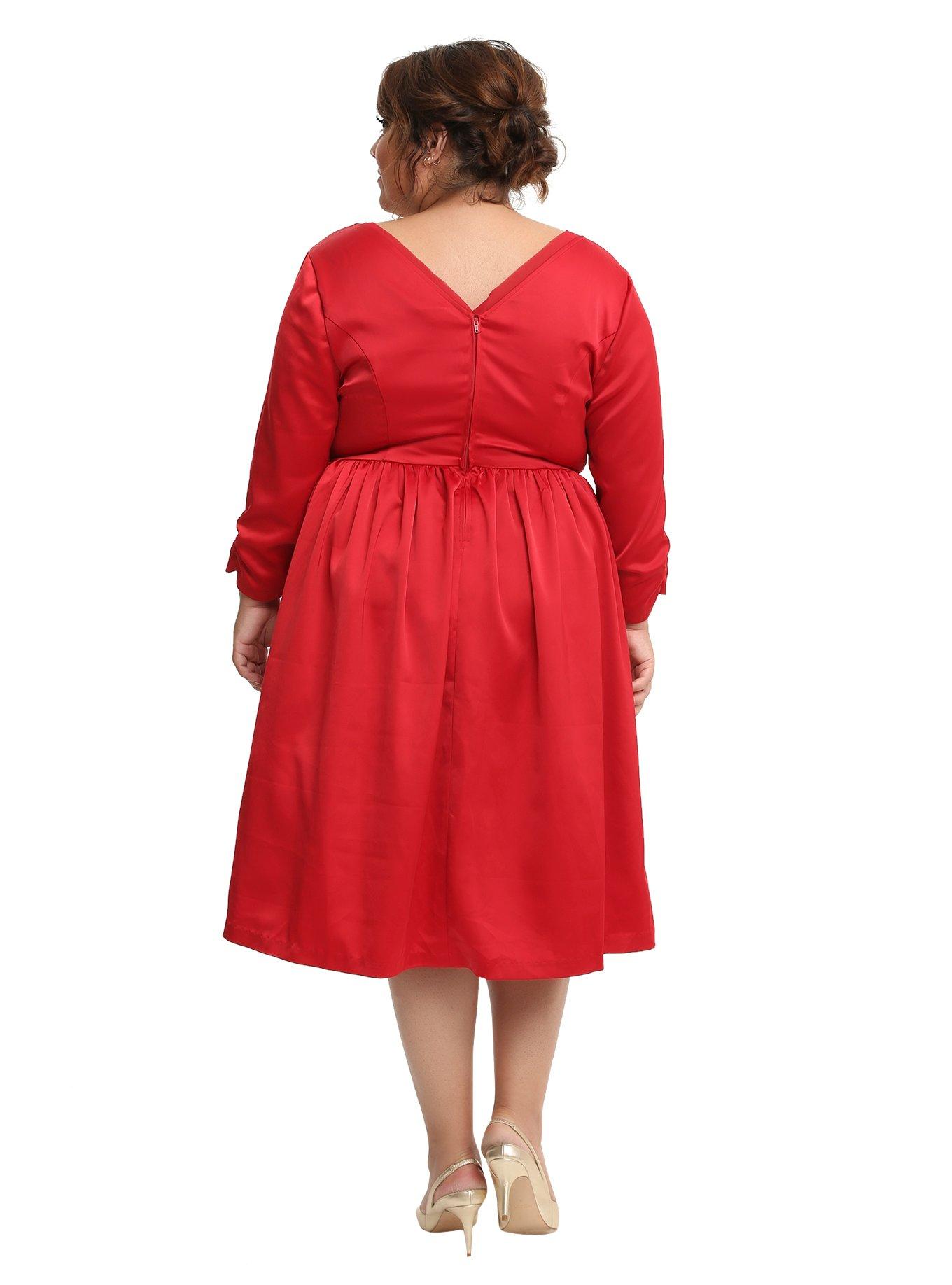 Outlander Red Party Dress Plus Size, , alternate