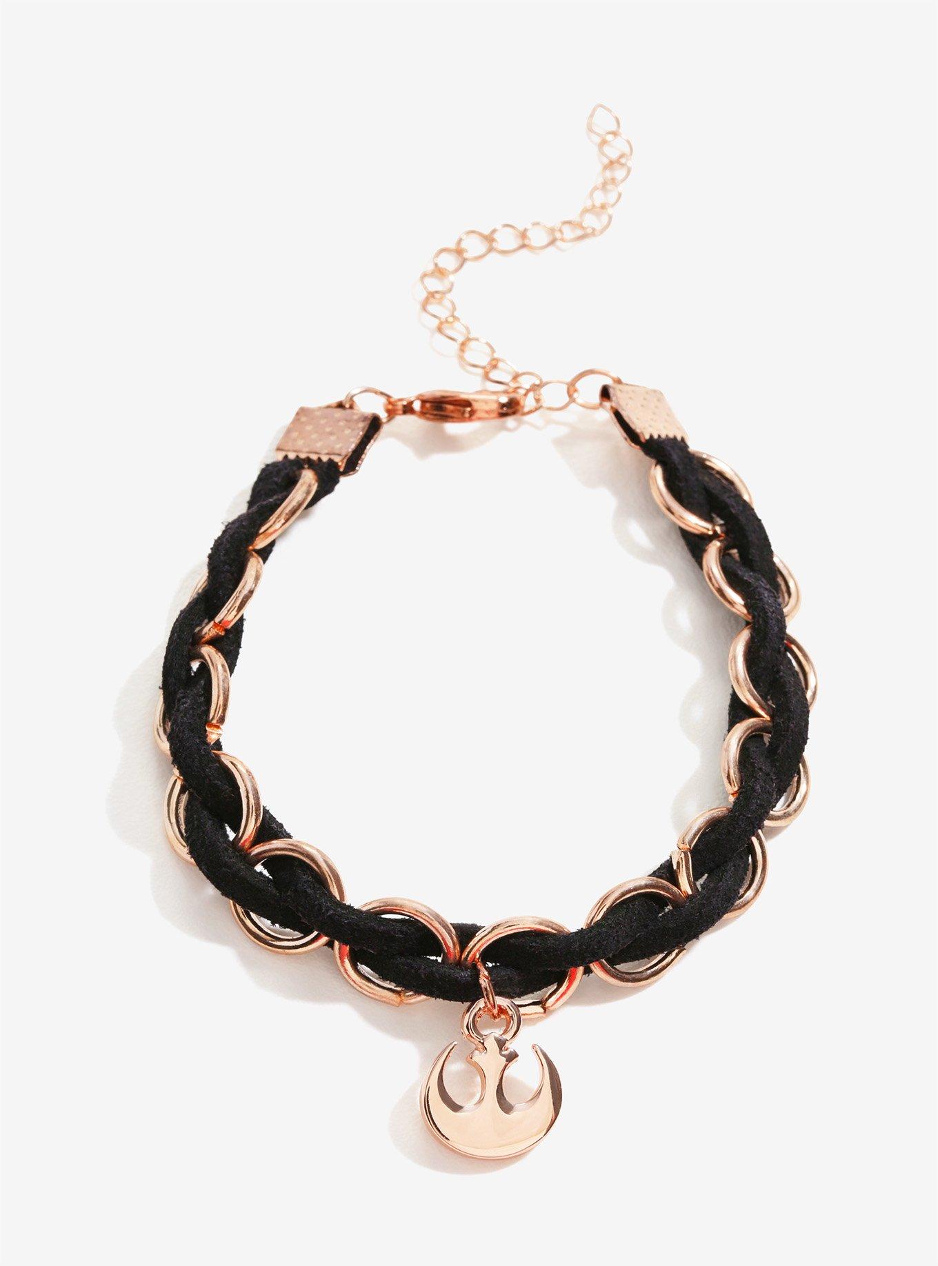 Star Wars Rebel Emblem Braided Bracelet, , alternate