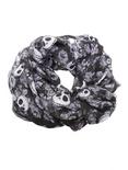 The Nightmare Before Christmas Jack Floral Allover Scarf, , alternate