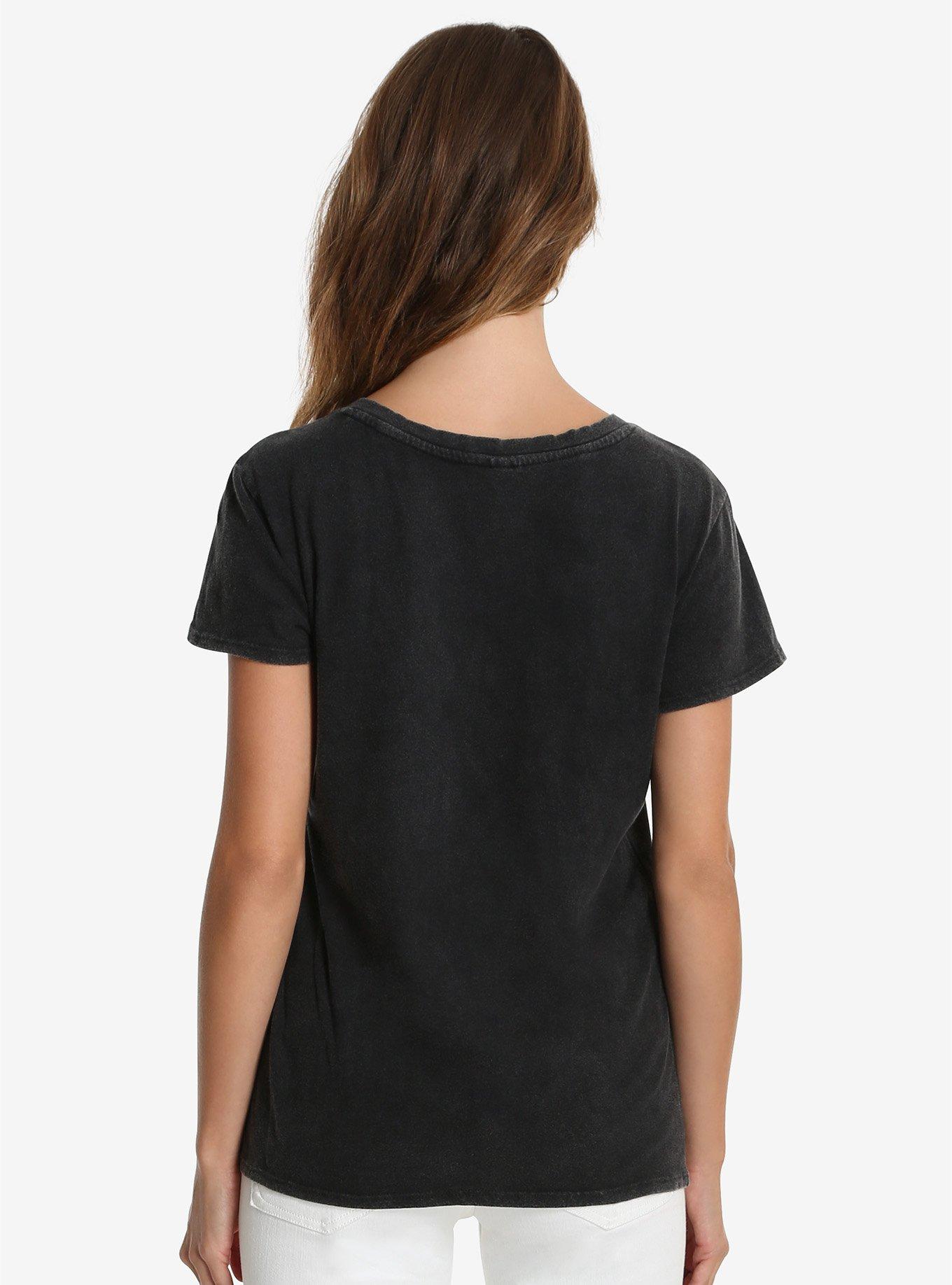 Looney Tunes Daffy Duck Face Womens Tee, , alternate