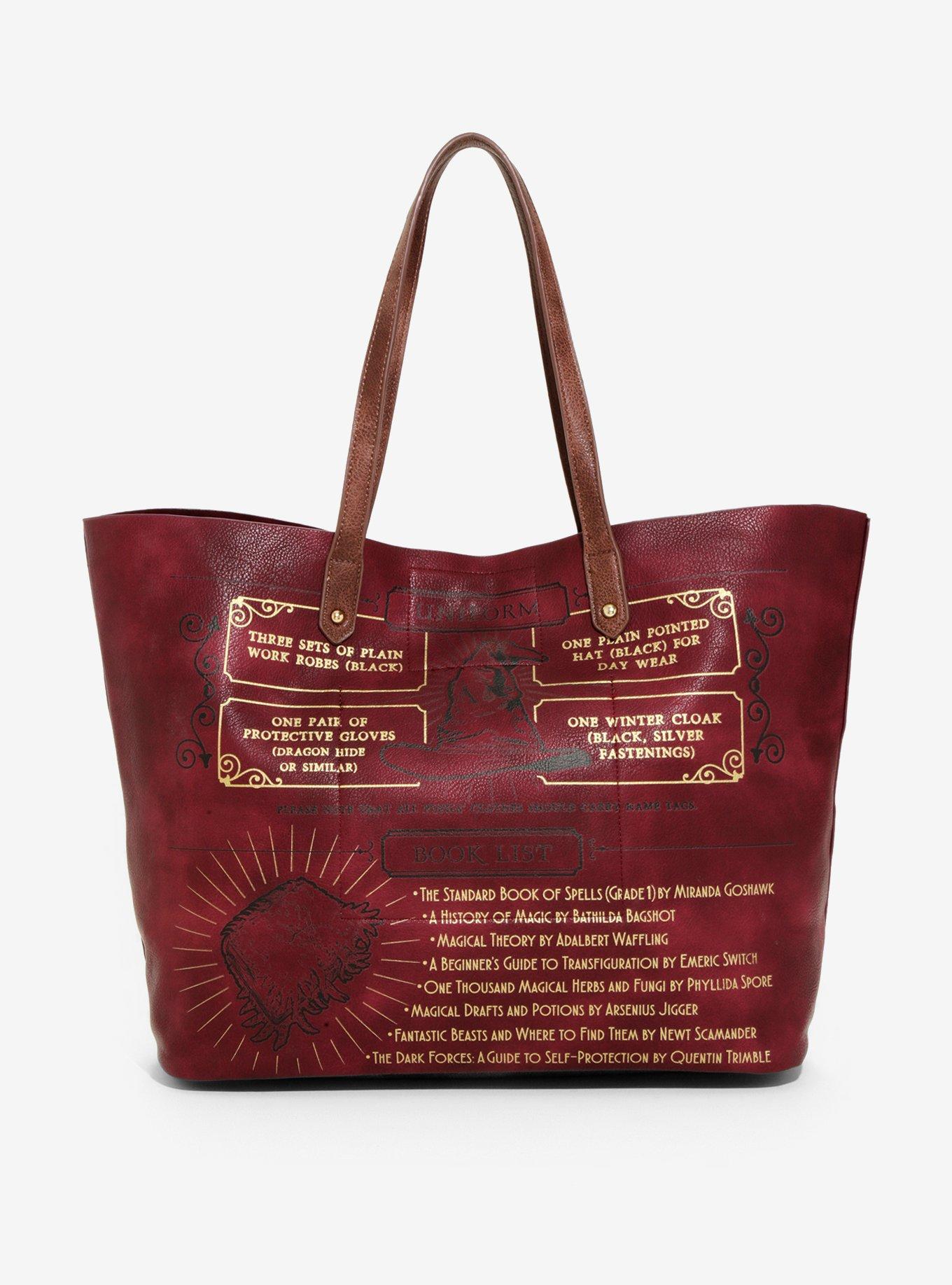 Harry Potter Hogwarts School List Tote, , alternate