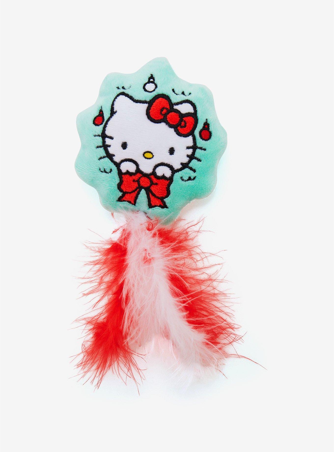 Hello Kitty Feather Wreath Cat Toy, , alternate