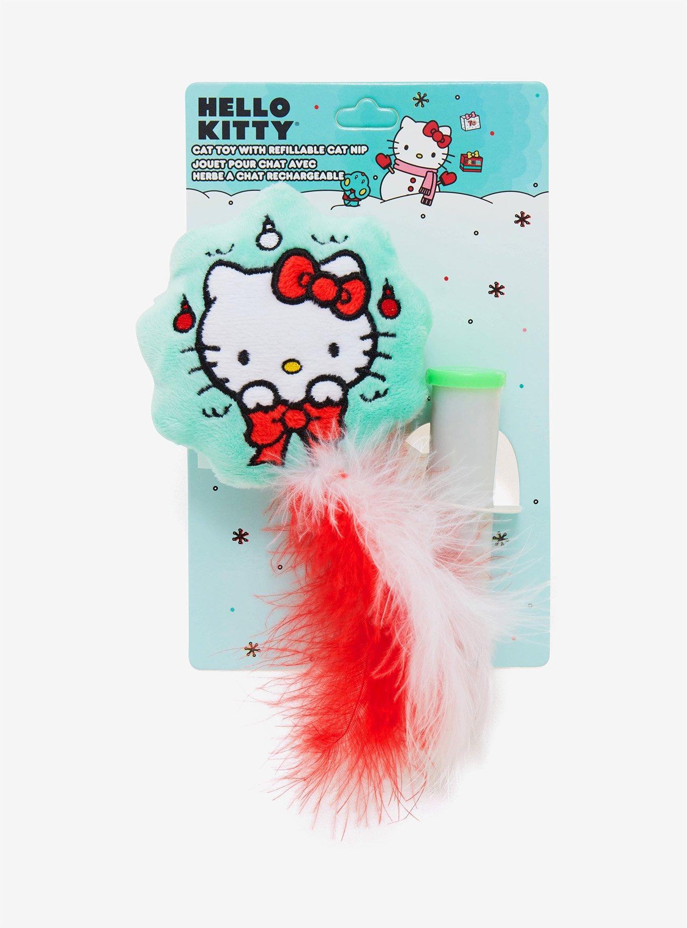 Hello Kitty Feather Wreath Cat Toy, , alternate