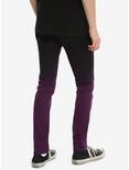 XXX RUDE Black & Purple Ombre Skinny Jeans, , alternate