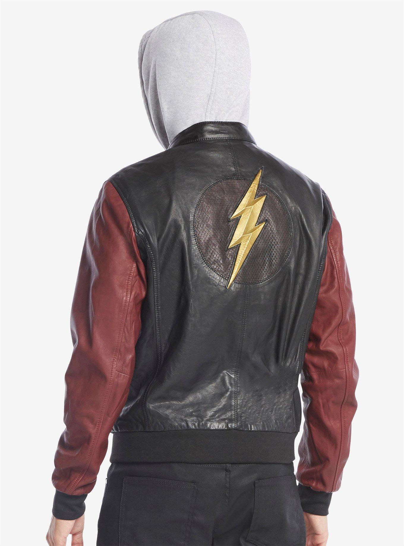 DC Comics The Flash Leather Jacket - BoxLunch Exclusive, , alternate