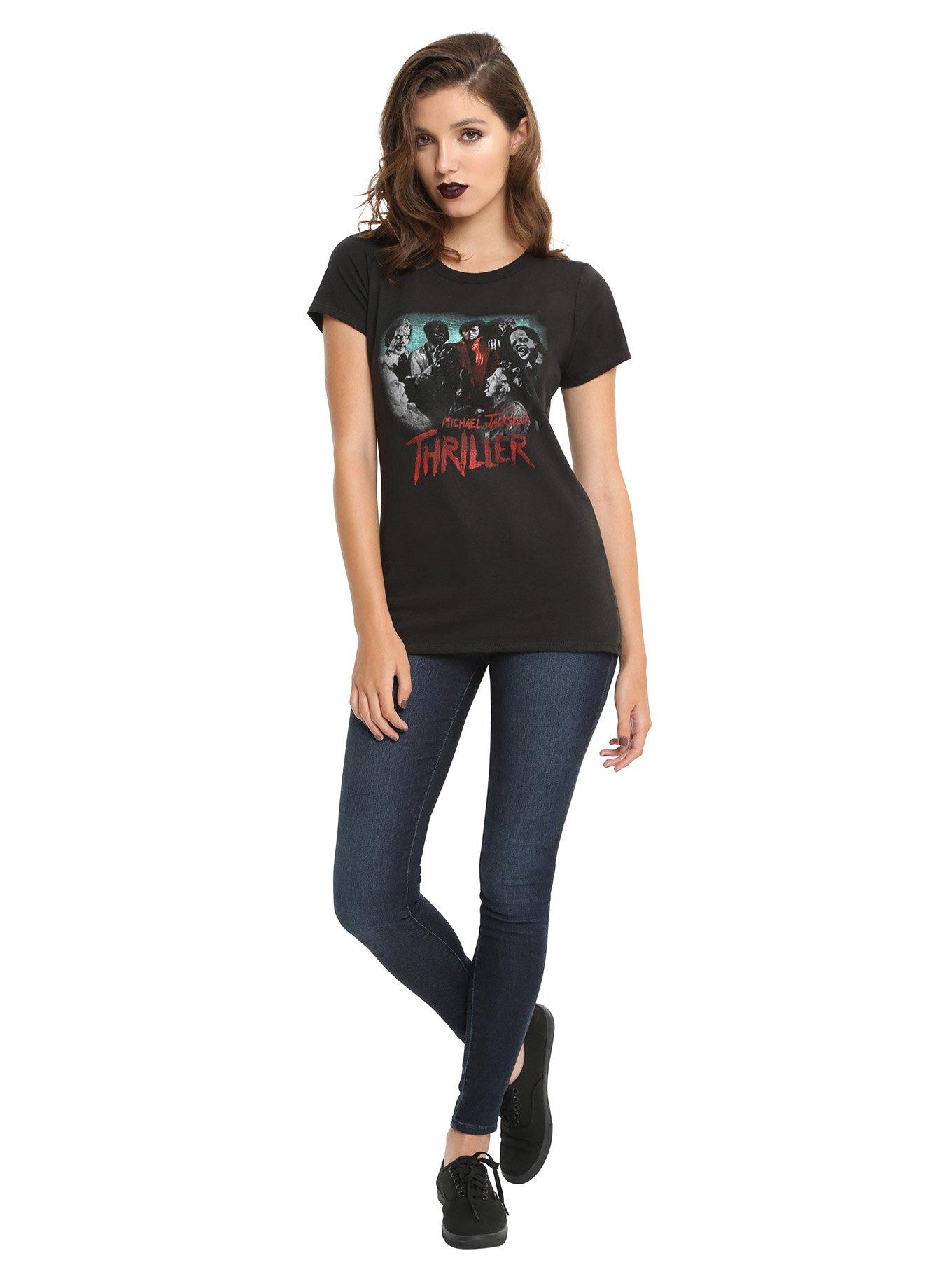 Michael Jackson Thriller Girls T-Shirt, BLACK, alternate