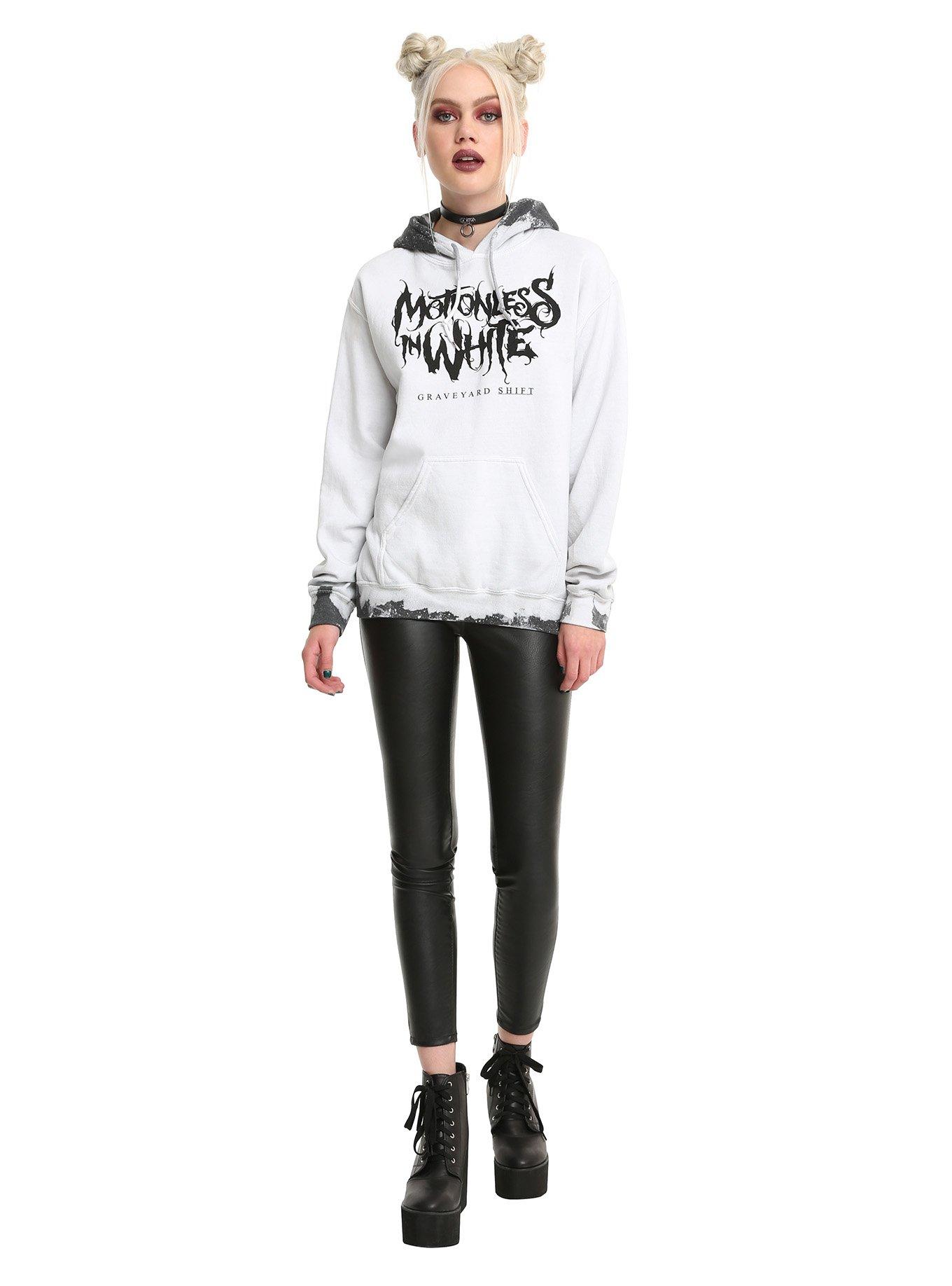 Motionless In White Graveyard Shift Bleach Girls Hoodie, , alternate