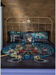 Disney Kingdom Hearts Stained Glass Full/Queen Comforter, , alternate