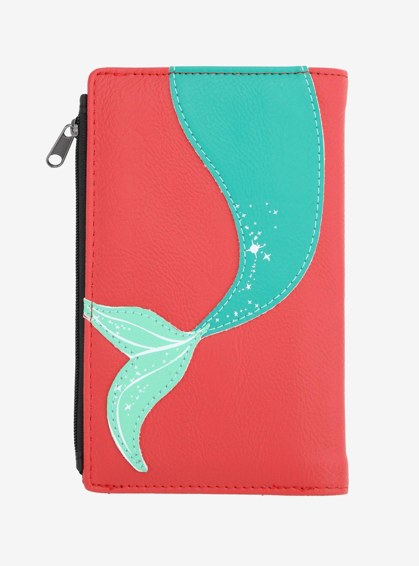 Loungefly Disney The Little Mermaid Ariel Big Face Zipper Wallet, , alternate