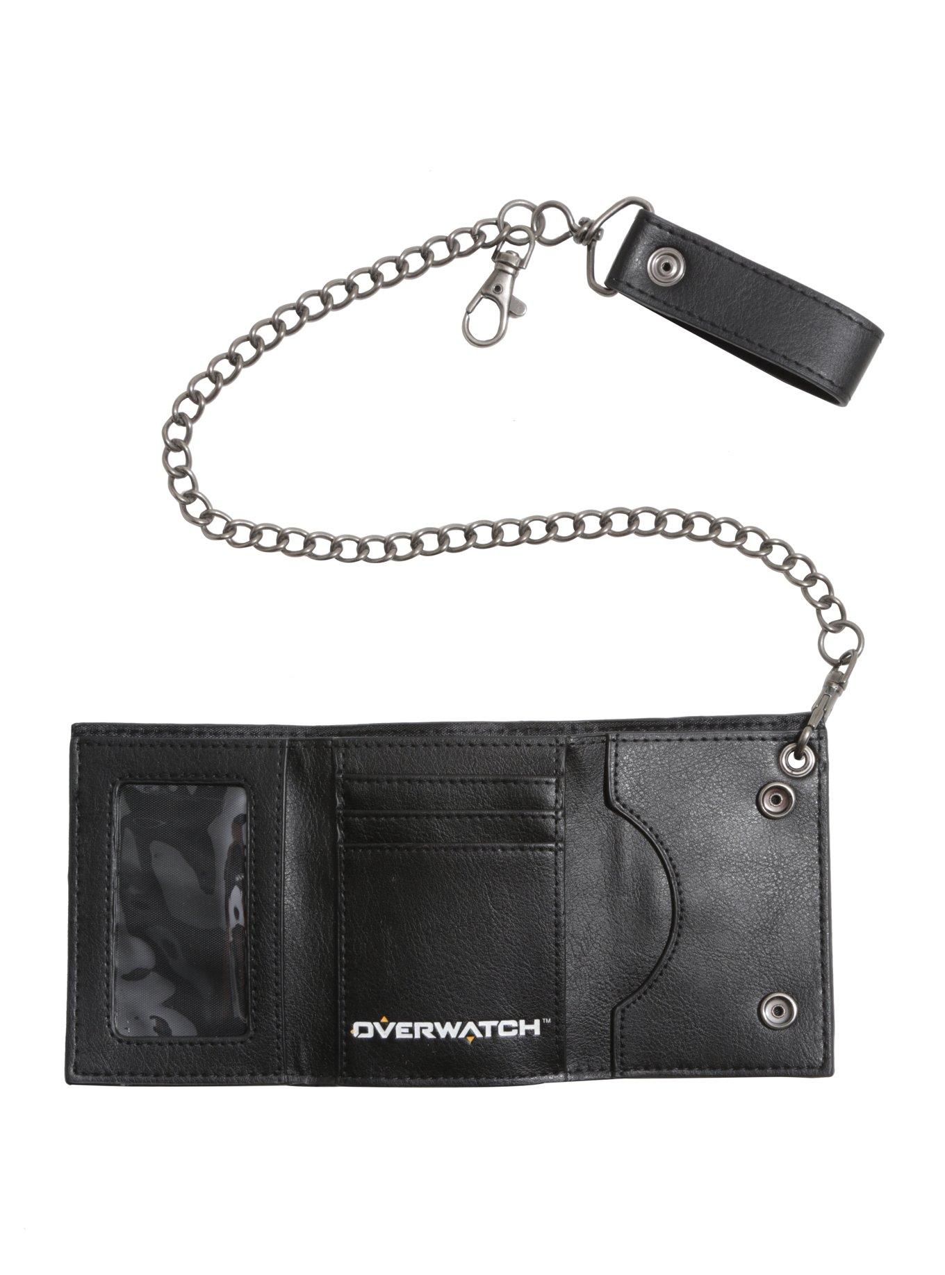 Overwatch Logo Tri-Fold Chain Wallet, , alternate