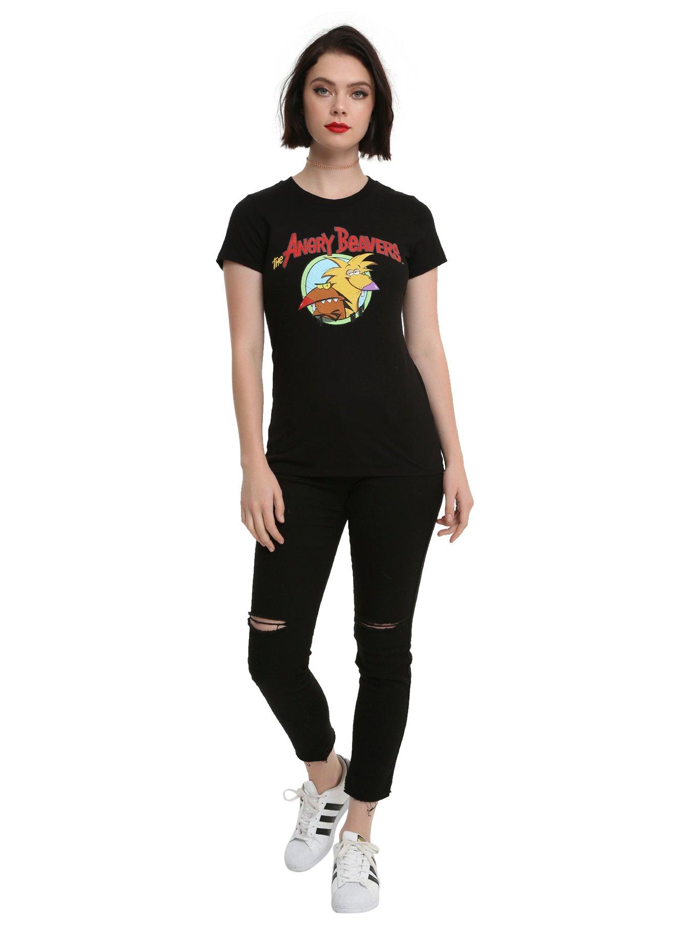 The Angry Beavers Logo Girls T-Shirt, , alternate