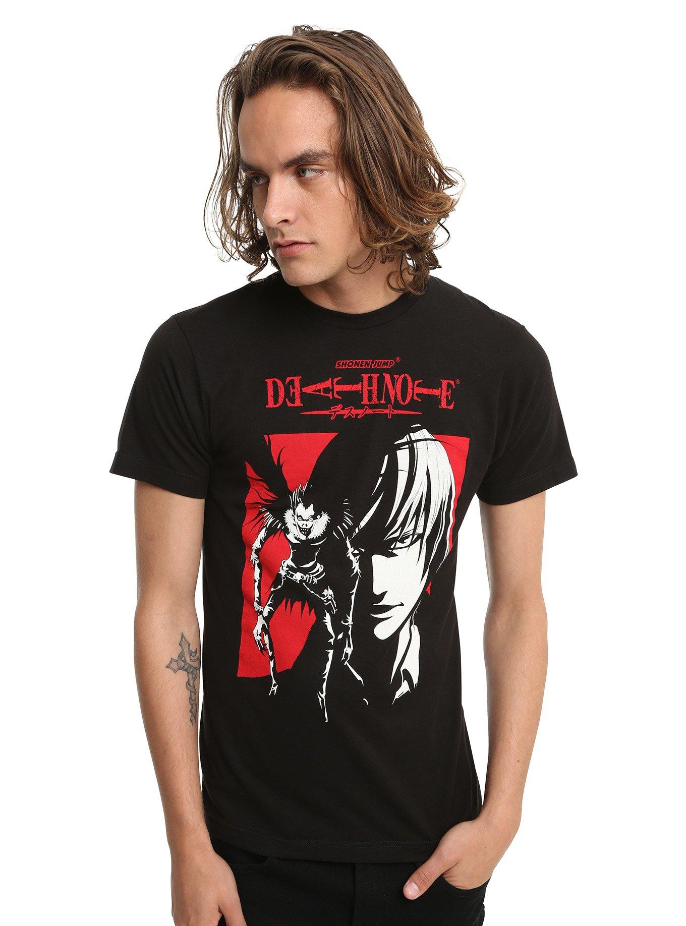 Death Note Ryuk & Light Red Box T-Shirt, , alternate