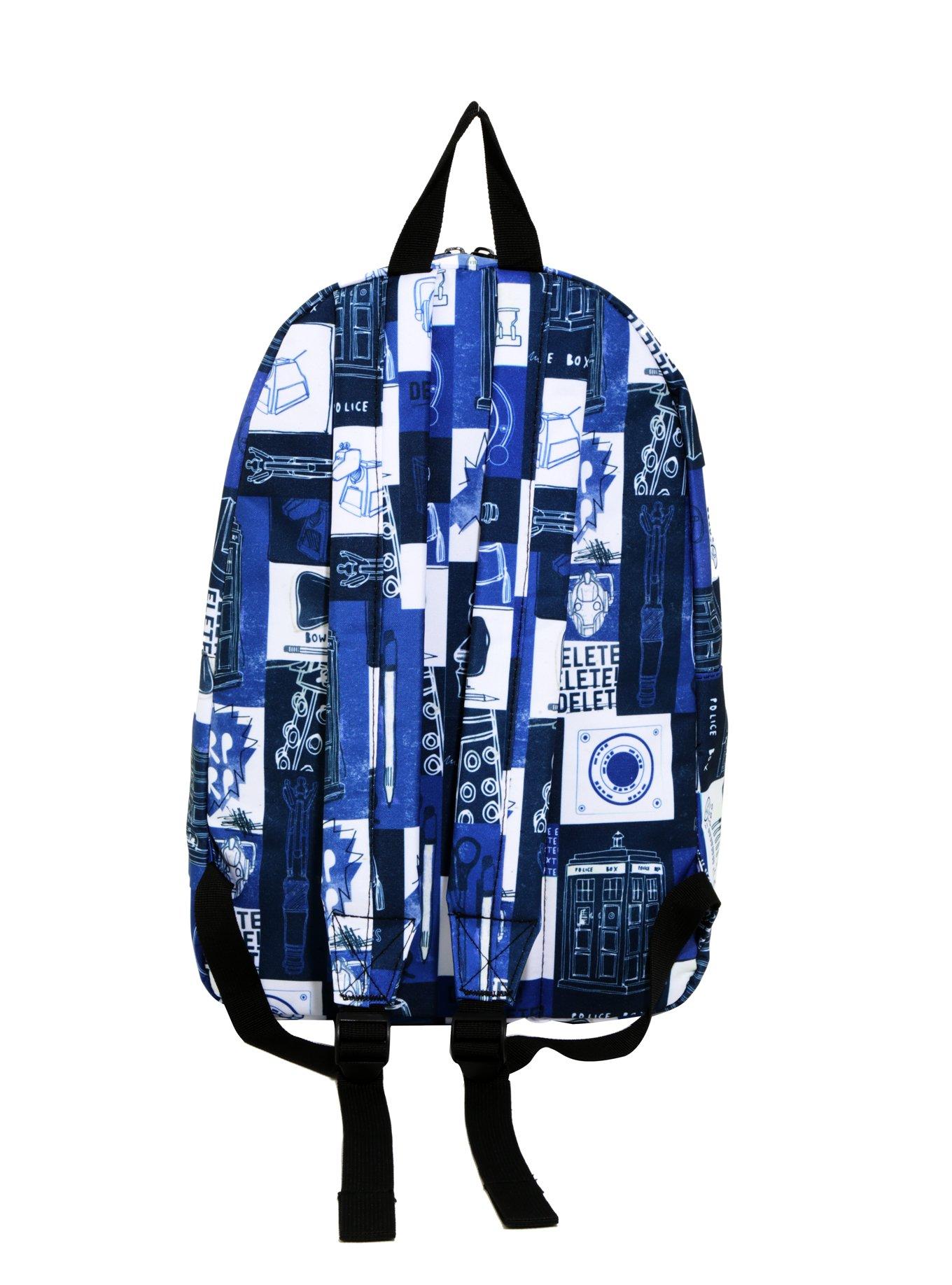 Doctor Who Icon Print Backpack, , alternate