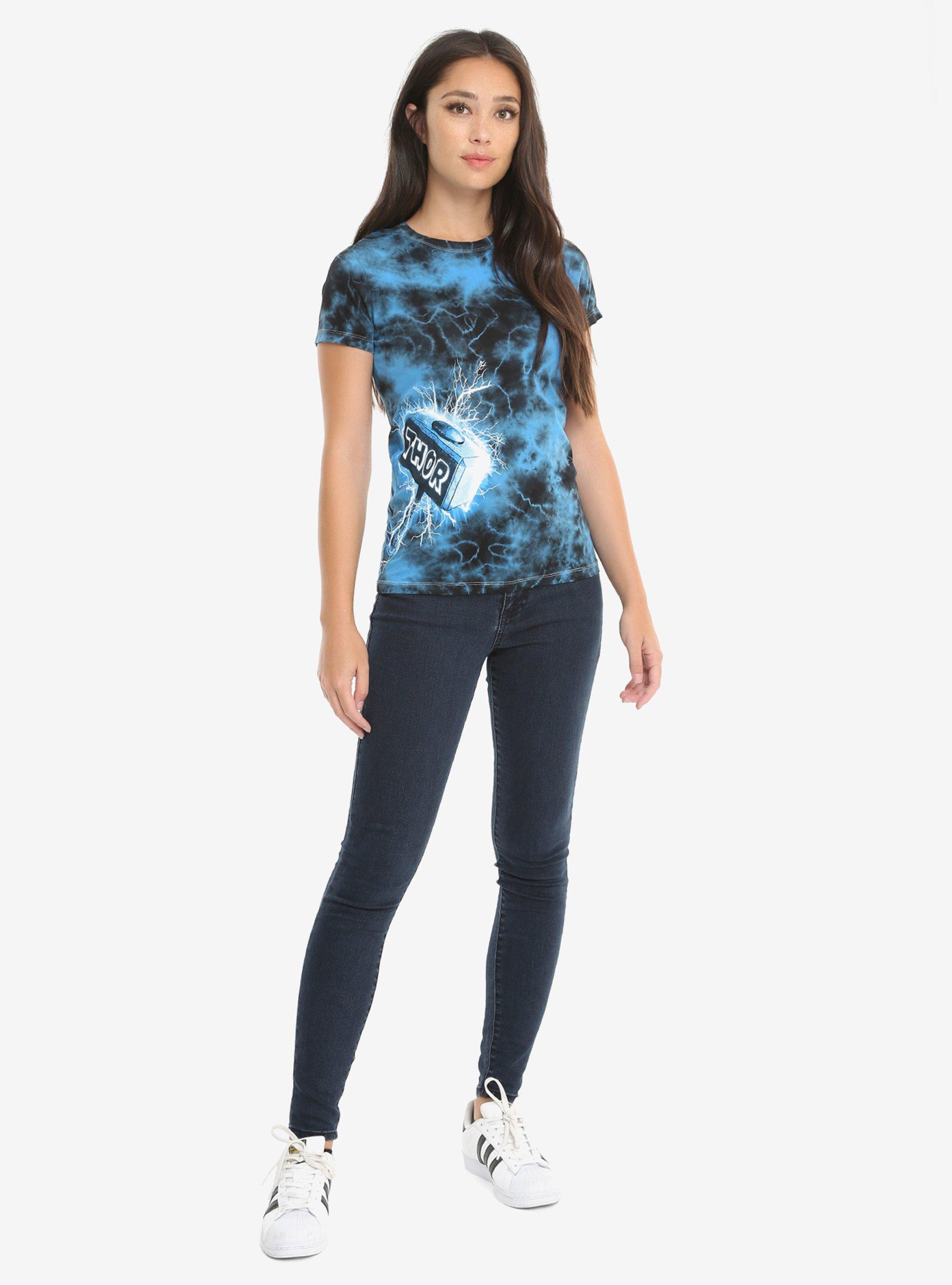 Marvel Thor Mjölnir Tie Dye T-Shirt, , alternate