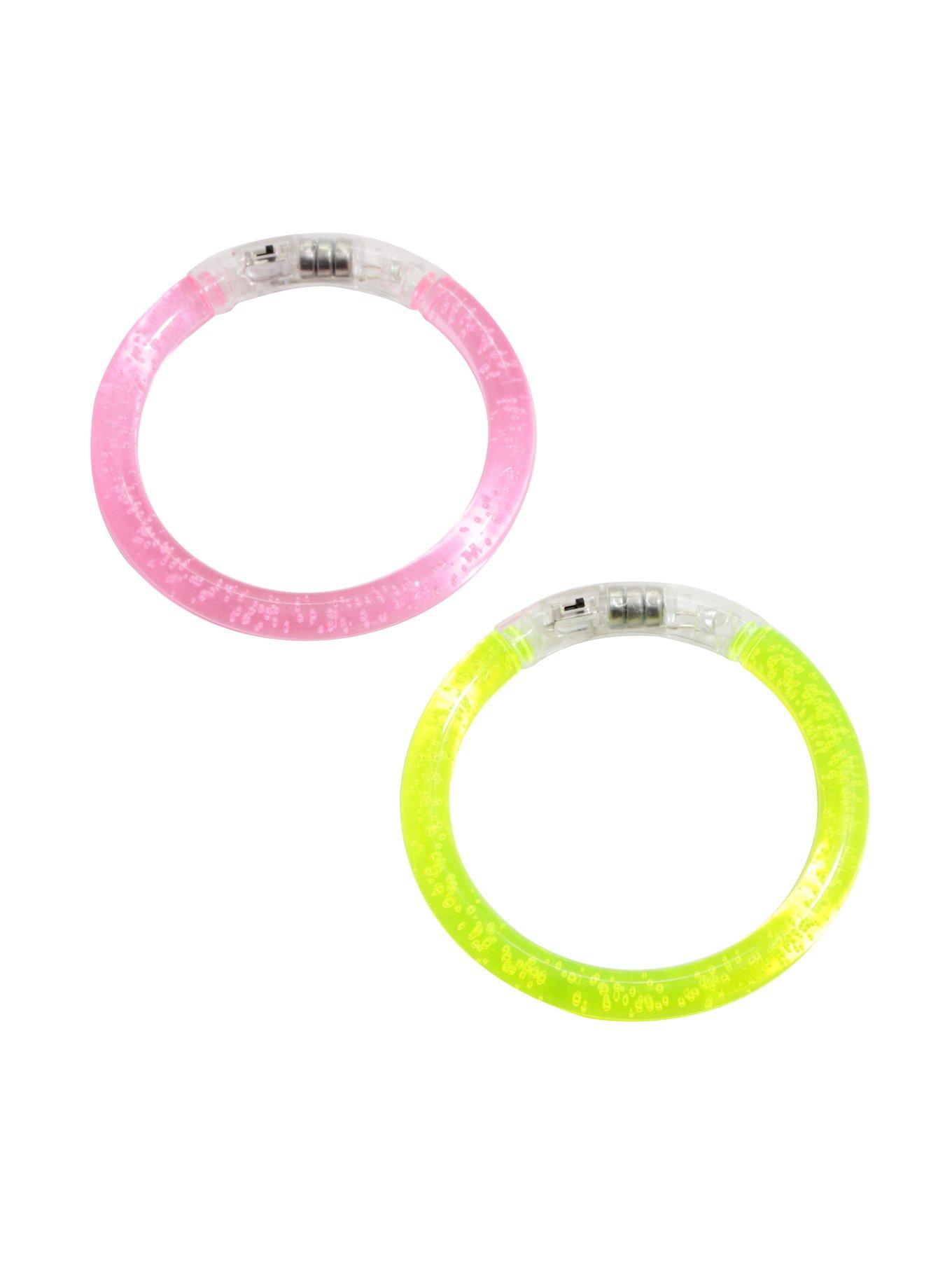 Blinking LED Neon Bracelet Set, , alternate