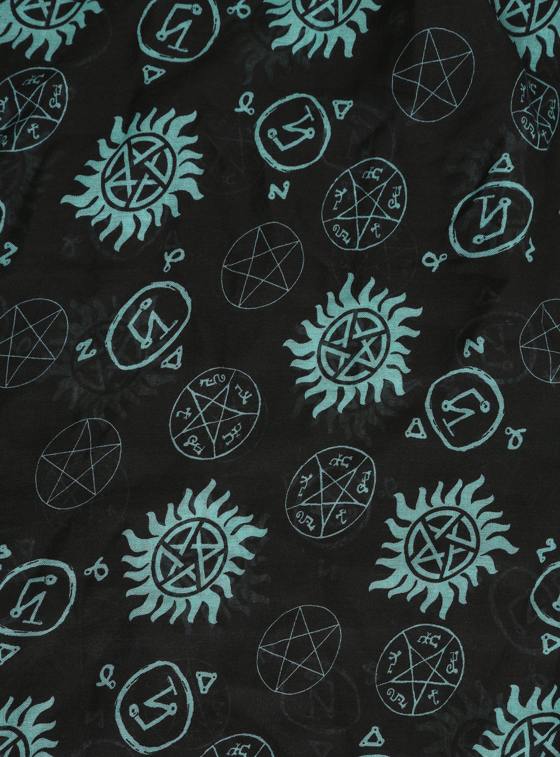 Supernatural Symbols Oblong Scarf, , alternate