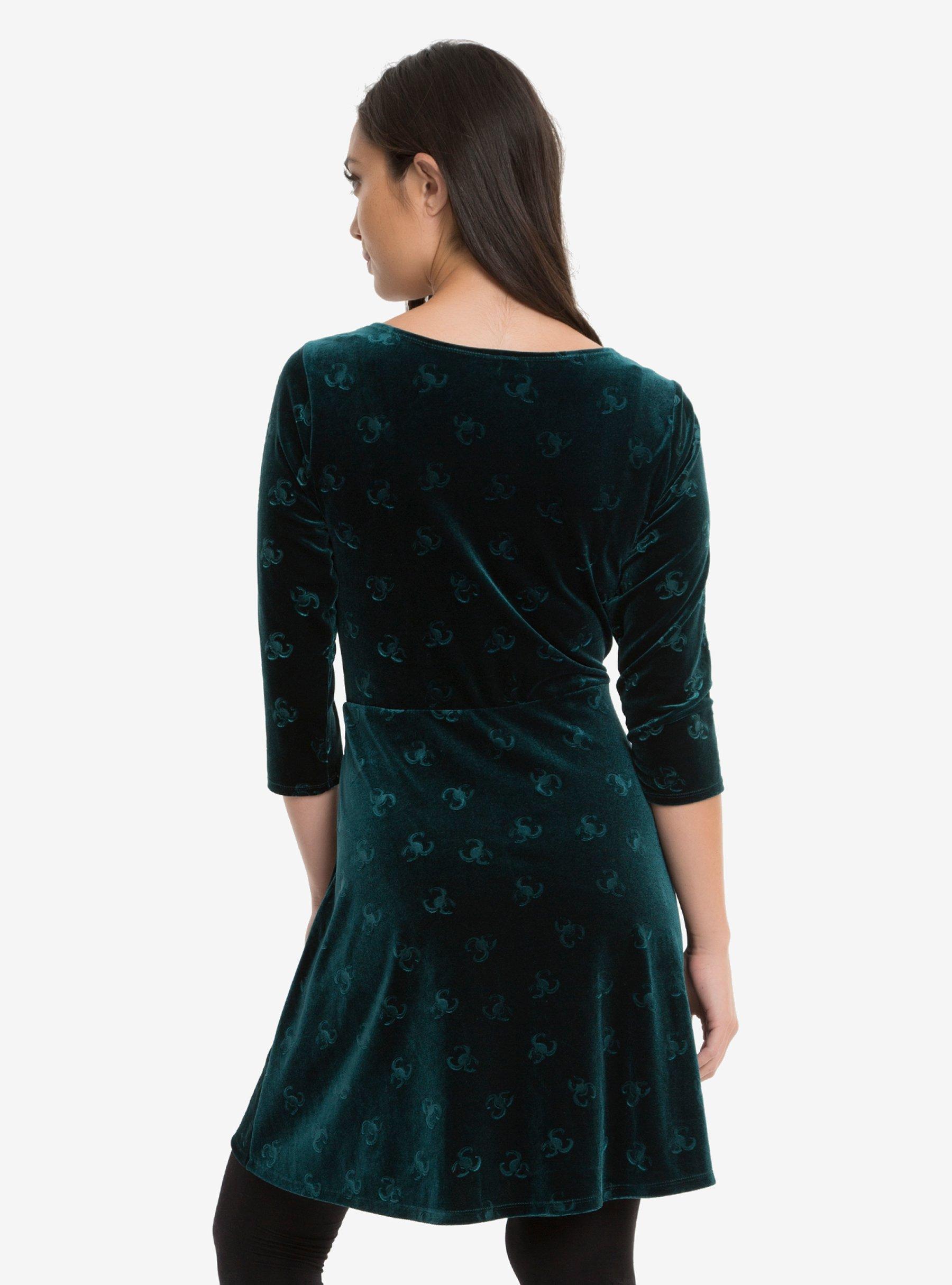 Marvel Loki Velvet Embossed Dress, , alternate