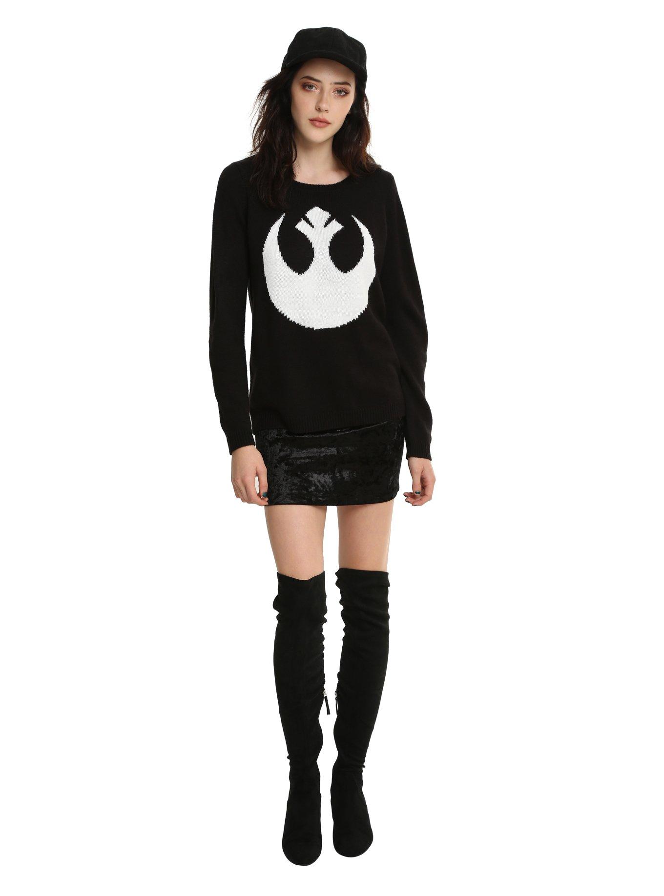 Her Universe Star Wars Rebel Intarsia Girls Sweater, , alternate
