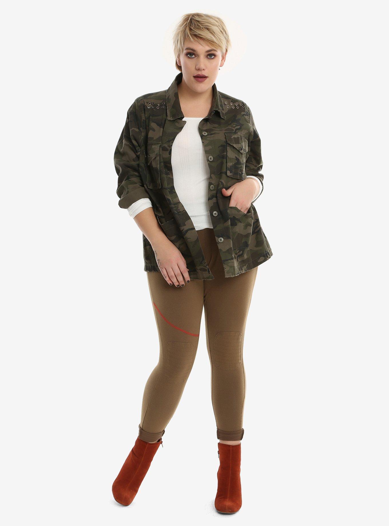 Her Universe Star Wars: The Last Jedi Rey Cosplay Leggings Plus Size, , alternate