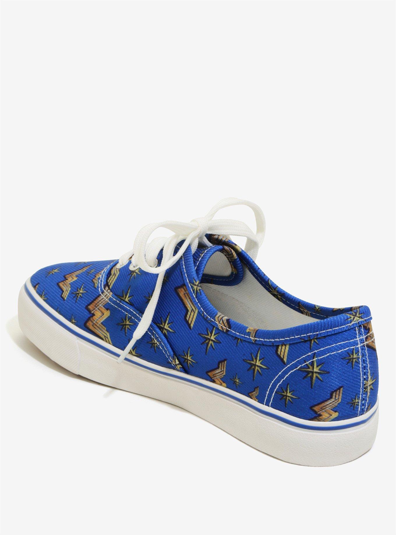 DC Comics Wonder Woman Logo Sneakers, , alternate