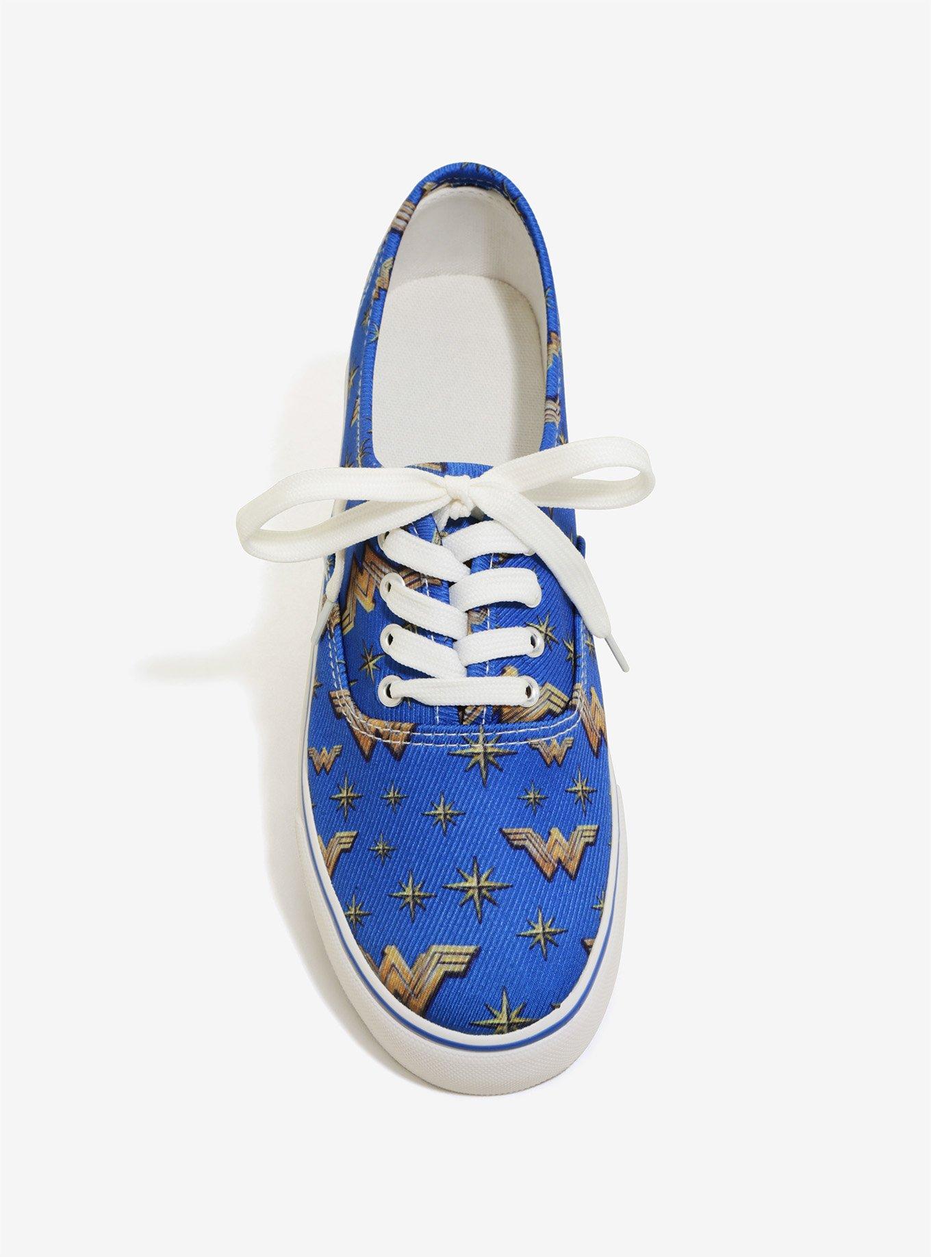 DC Comics Wonder Woman Logo Sneakers, , alternate
