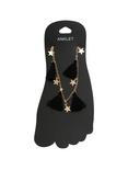 Gold Star Black Tassel Anklet, , alternate