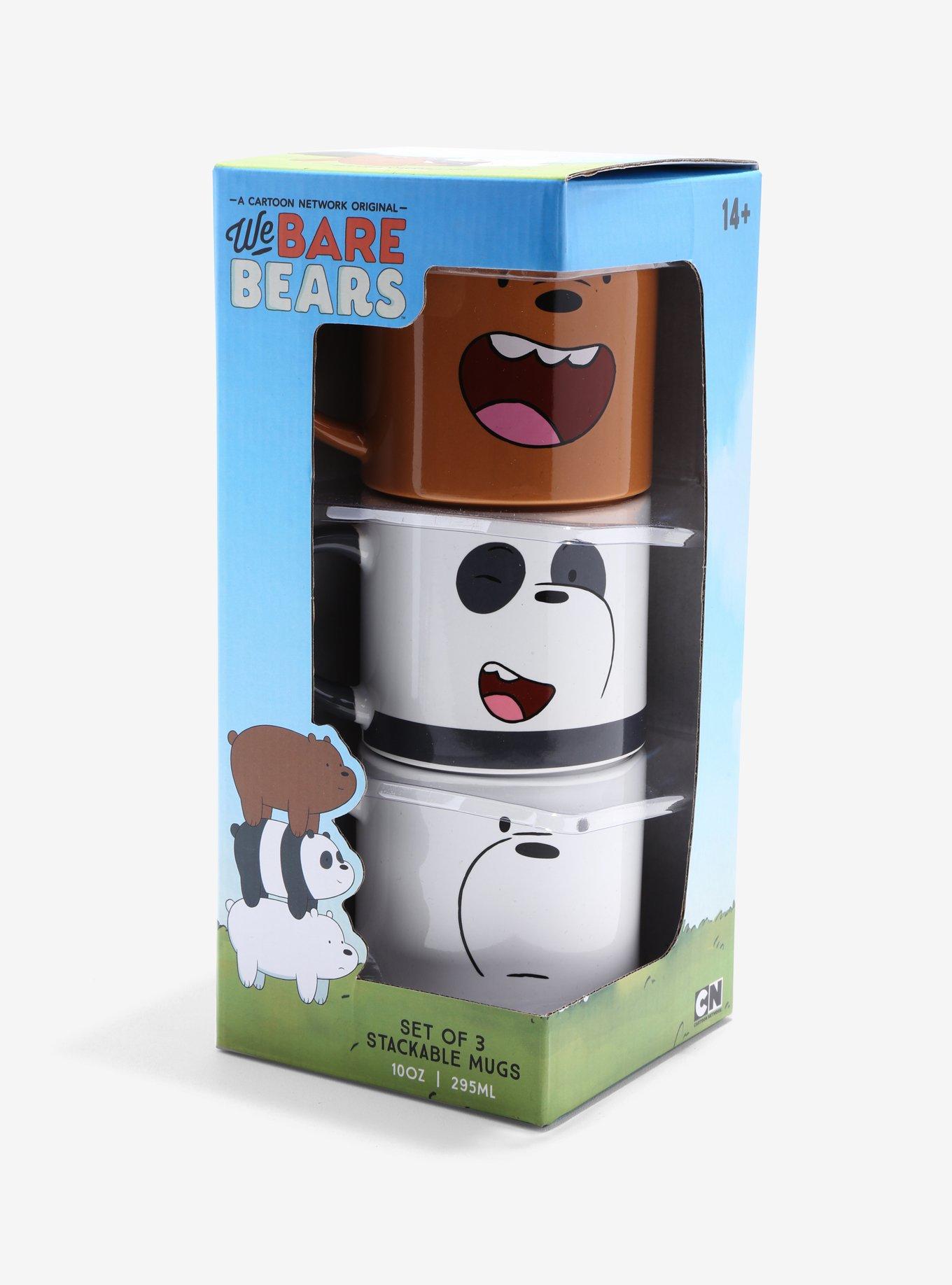 We Bare Bears Stacked Mug Set, , alternate