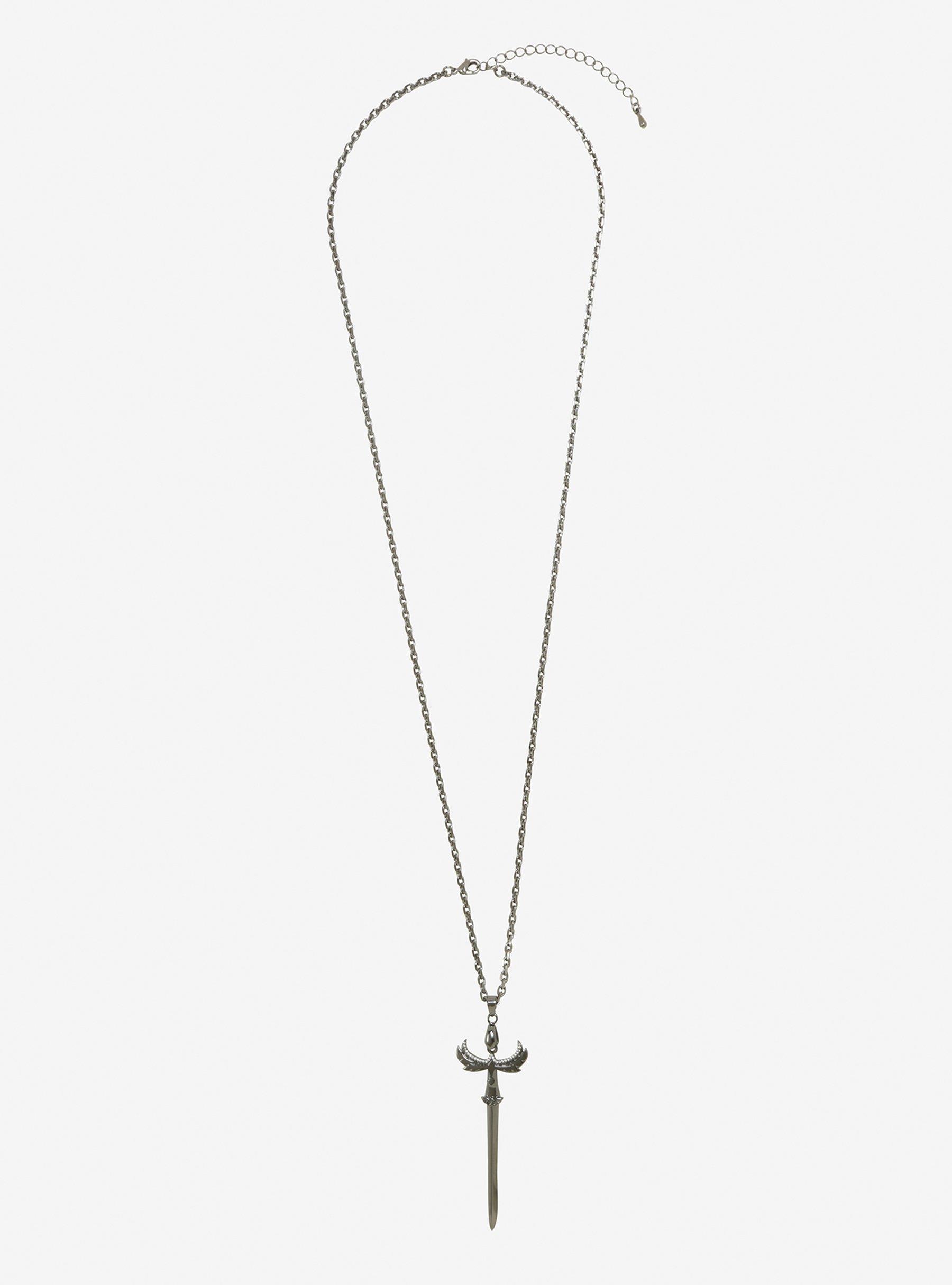 Love And Madness DC Comics Wonder Woman Hematite Sword Of Athena Necklace, , alternate