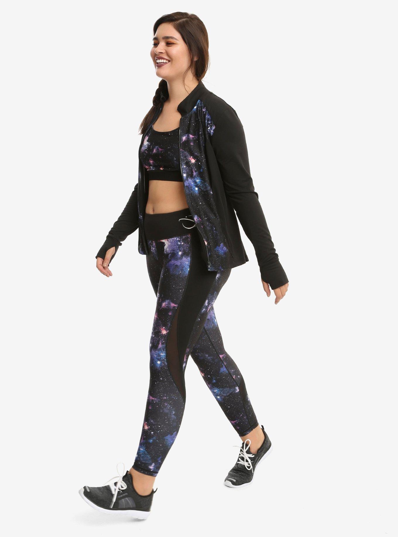 Her Universe Galaxy Girls Active Pants Plus Size, , alternate