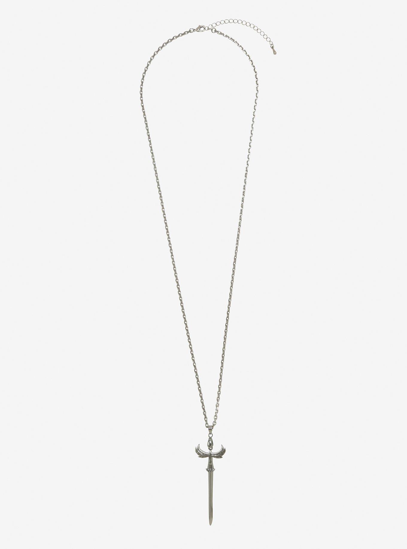 Love And Madness DC Comics Wonder Woman Silver Sword Of Athena Necklace, , alternate