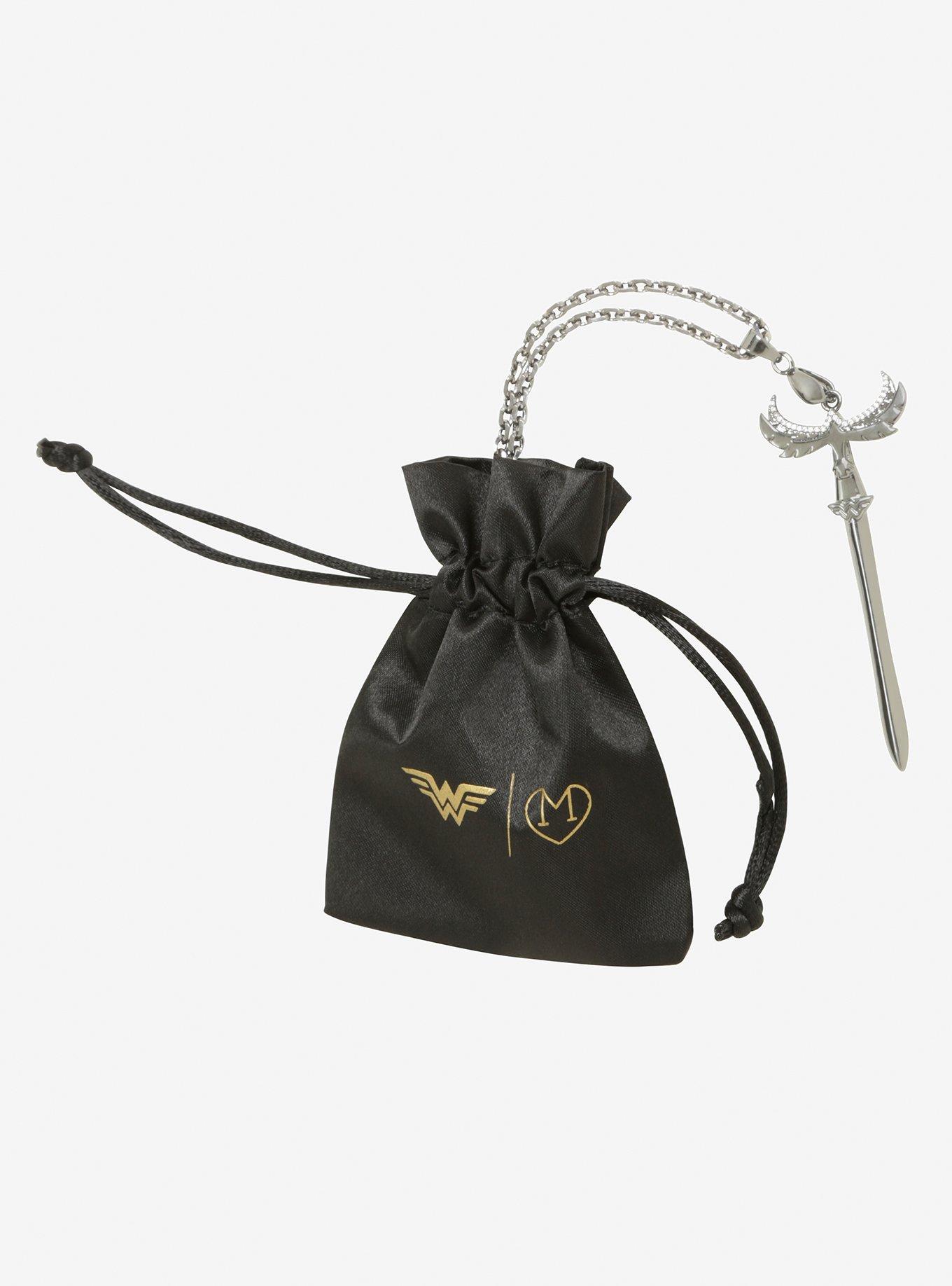 Love And Madness DC Comics Wonder Woman Silver Sword Of Athena Necklace, , alternate