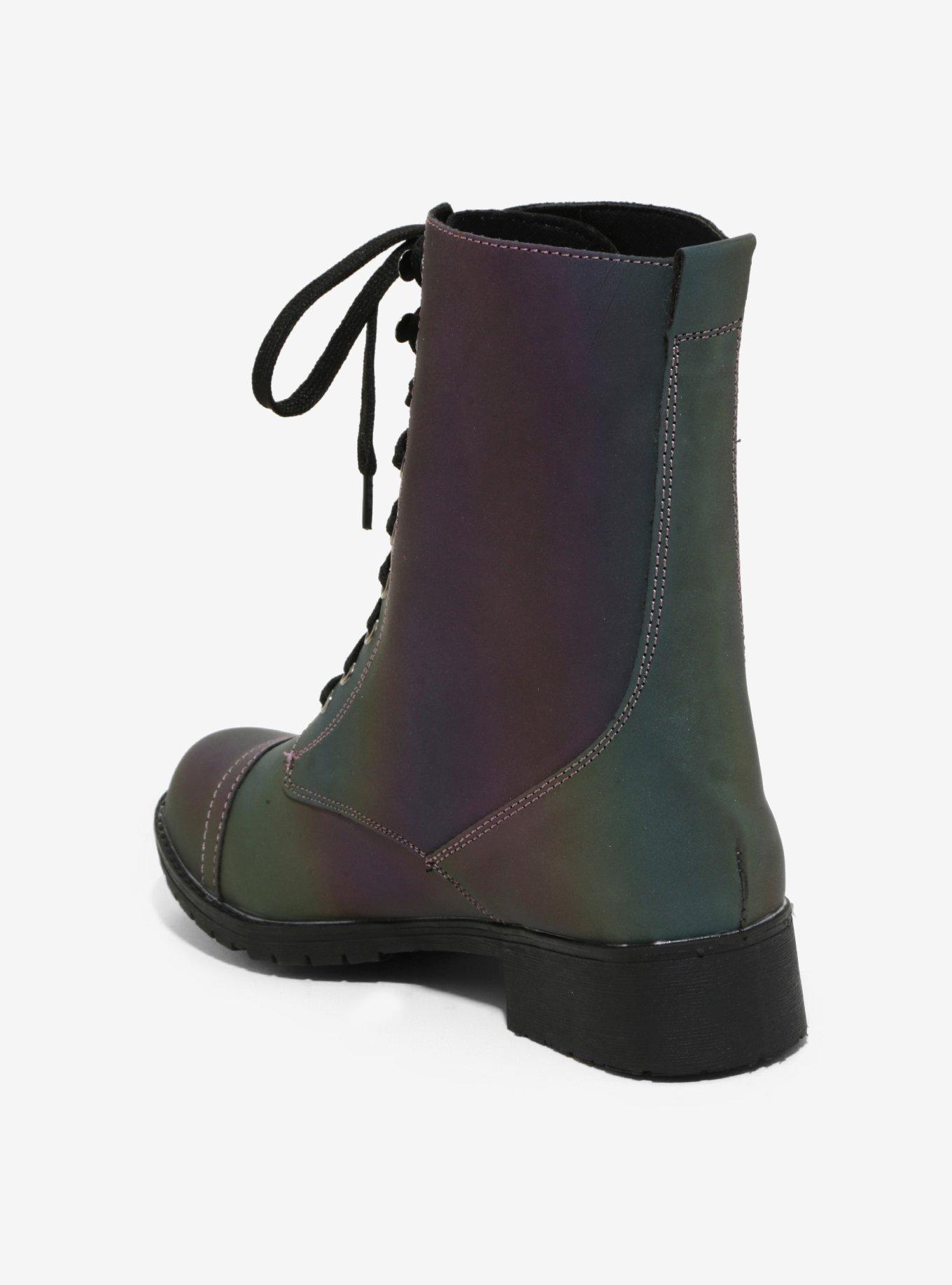 Reflective Combat Boots, , alternate