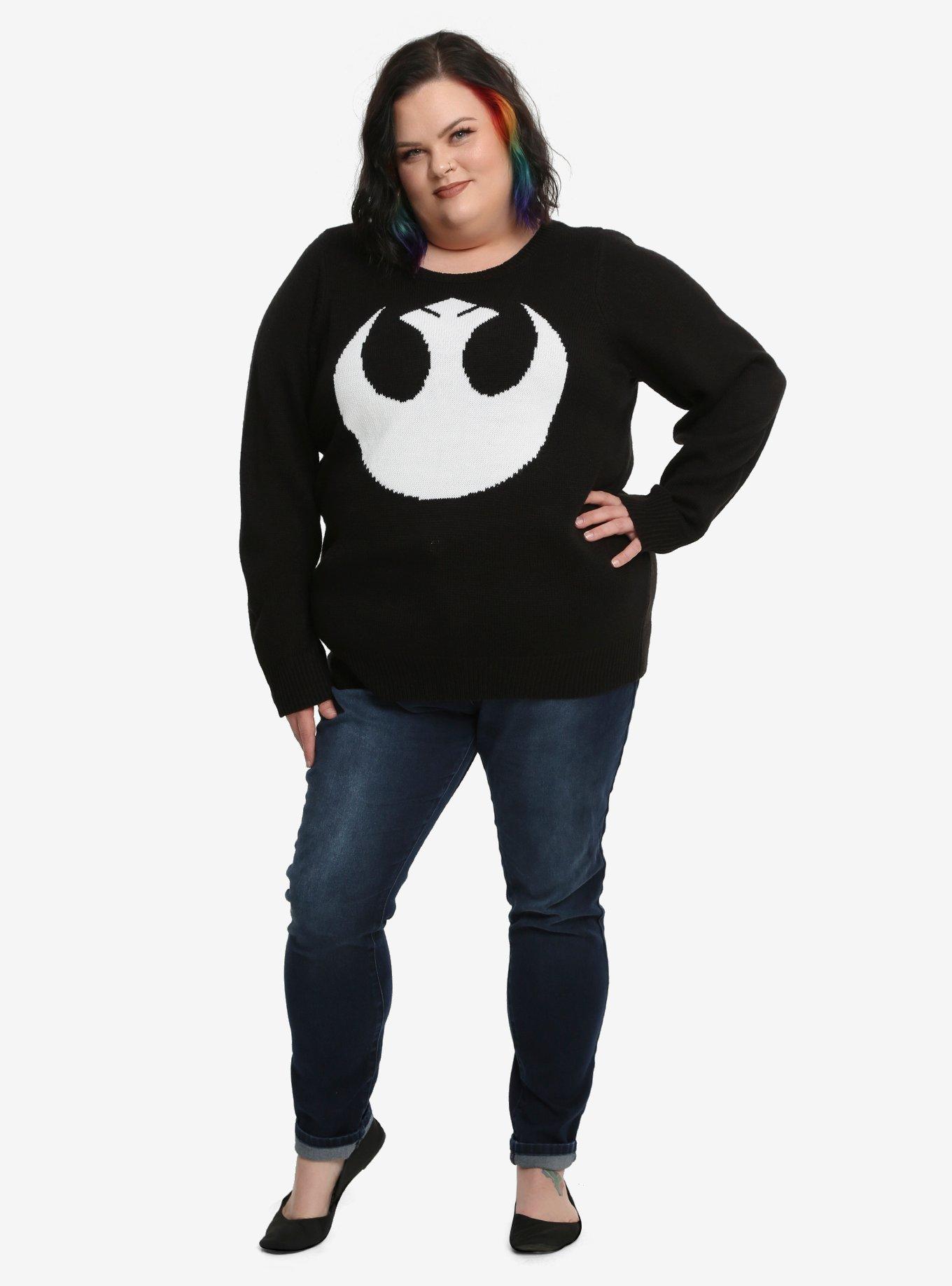 Star Wars Rebel Intarsia Sweater Plus Size, , alternate