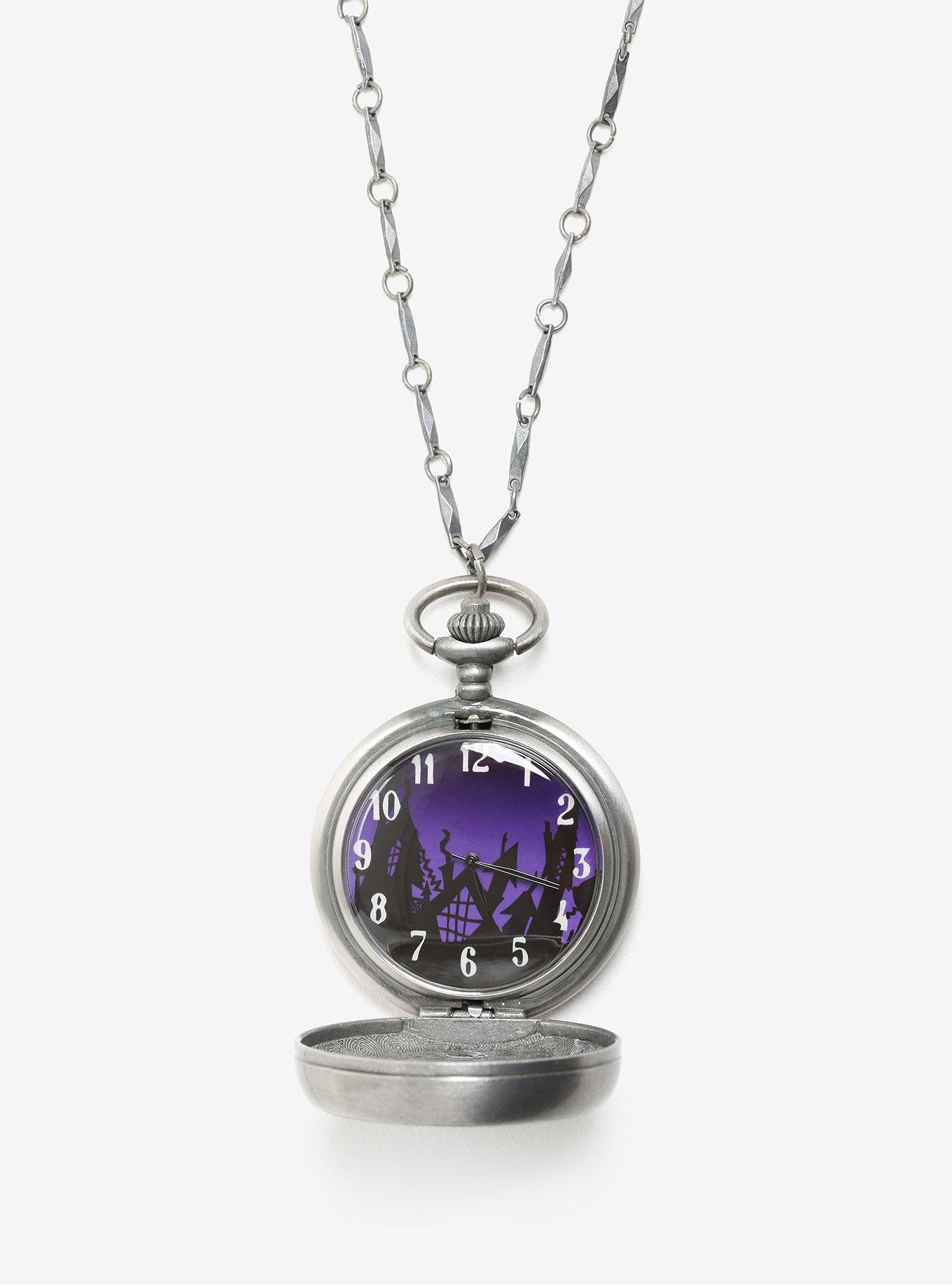 The Nightmare Before Christmas Jack Skellington Snow Globe Watch Necklace, , alternate