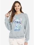 Disney Lilo & Stitch Watercolor Womens Sweatshirt - BoxLunch Exclusive, , alternate
