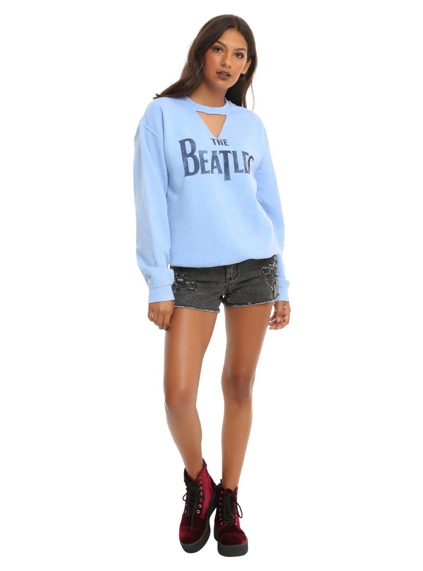 The Beatles V Cutout Choker Sweater, , alternate