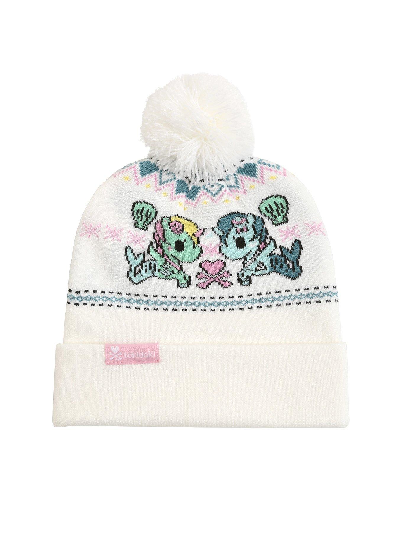 Tokidoki Mermicorno Intarsia Knit Pom Beanie, , alternate