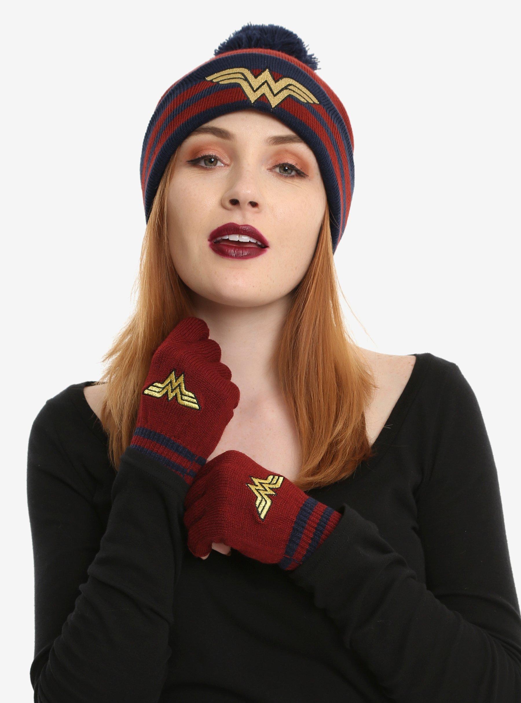 DC Comics Wonder Woman Pom Beanie, , alternate